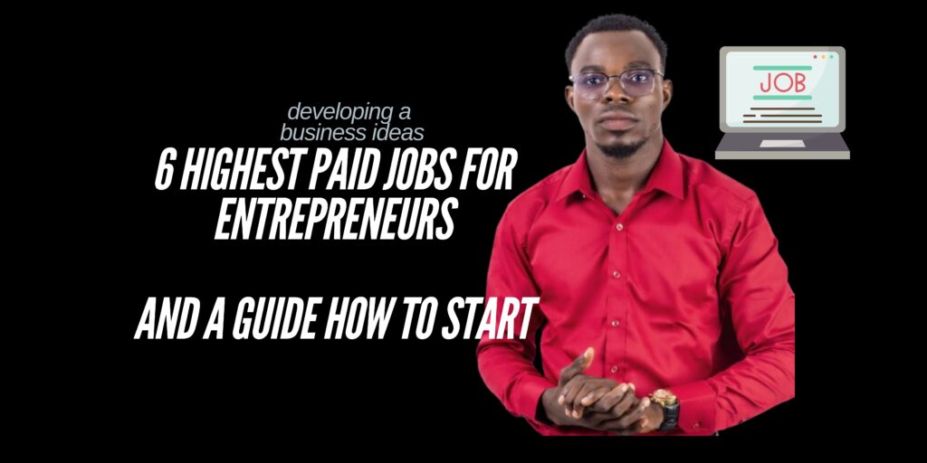 6 Highest Paid Jobs for Entrepreneurs: And a Guide how to Start