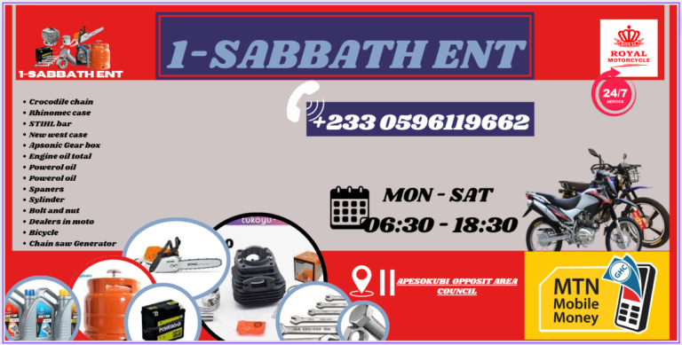 1-Sabbath Ent: A Hub of Quality & Trust in Apesokubi Village